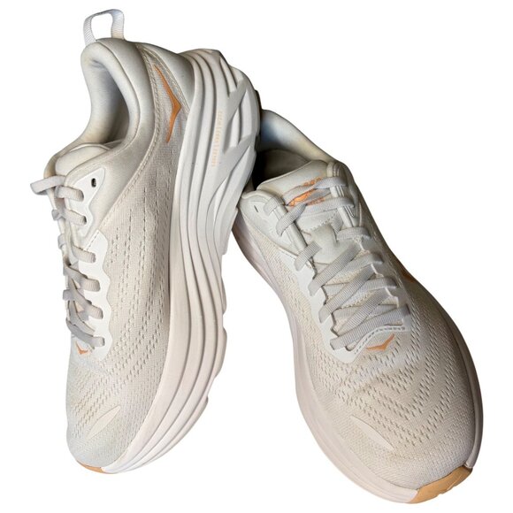 HOKA Bondi 8 Running Shoes Women’s 9 Harbor Mist Lunar Rock Plush Cushioning New - Picture 2 of 16